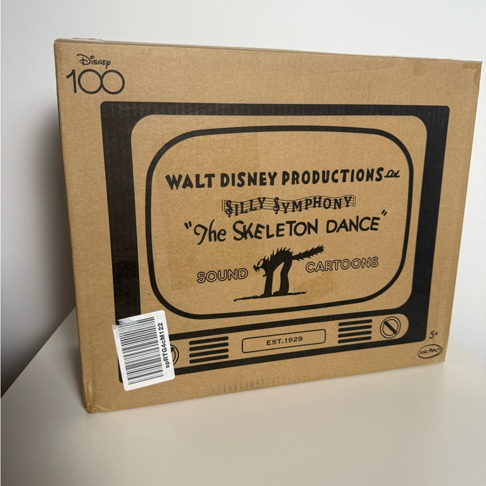 Disney The Skeleton Dance Vintage Box - Black and Brown - Picture 2 of 9